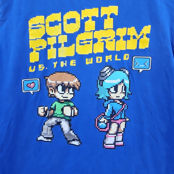 Scott Pilgrim vs The World - Blue Graphic Tee - Picture 2 of 6